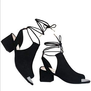 Peep Toe Sandal - Lace Up size 7 (M)